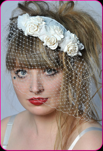 Bridal Rosa Hat Comb by Bellapacella