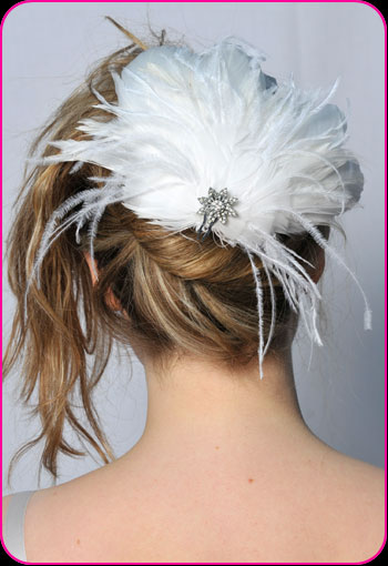 Bridal Fanfare Back Feather Piece by Bellapacella
